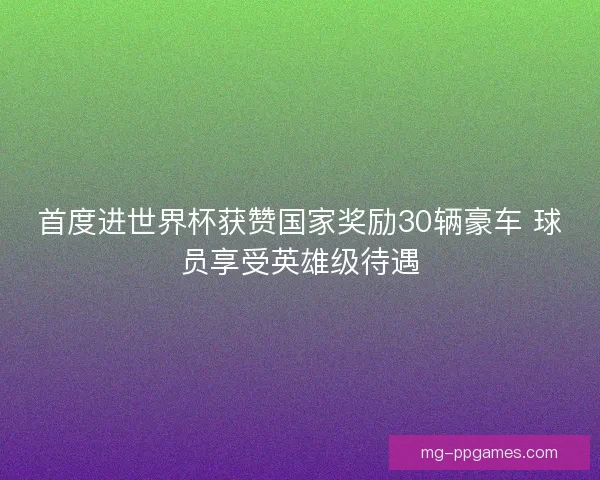 首度进世界杯获赞国家奖励30辆豪车 球员享受英雄级待遇 首度进世界杯获赞国家奖励30辆豪车 球员享受英雄级待遇